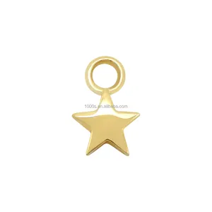 Ювелирные изделия 14K сплошное золото DIY браслет ожерелье кулон найти ювелирные изделия звезда очарование