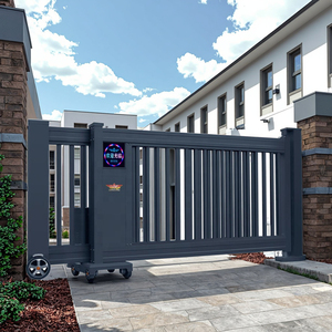 Puerta Corredera Automática Inteligente Eléctrica de Aluminio Rectangular para Aplicaciones Industriales, Escolares, Residenciales y de Villas - Product Image 2