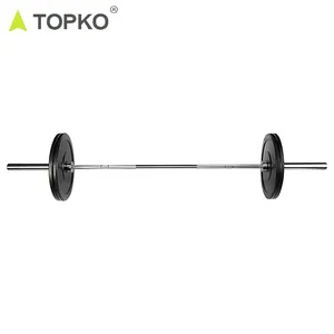 Штанга из стального сплава TOPKO, комплект из штанги для тяжелой атлетики, вес 20 кг, вес 500 фунтов
