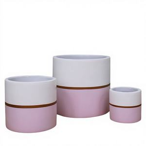 กระถางไฟเบอร์ซีเมนต์คุณภาพสูง เป็นมิตรกับสิ่งแวดล้อม น้ำหนักเบา พร้อมรูระบายน้ำ ทนทาน ปรับแต่งรูปทรง/สี/โลโก้ได้ สำหรับใช้ในบ้านและสวน - Product Image 1