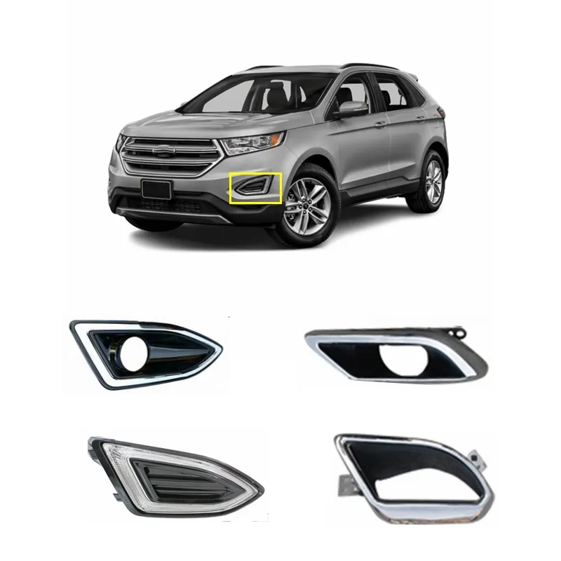 Auto peças acessórios do carro LED Montagem Luz de Nevoeiro Condução Lâmpada Side Driver Para 2015-2018 Ford Edge