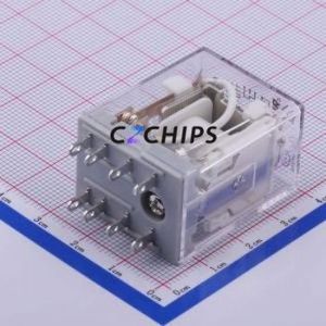 HF18FF/110-2Z13D Power Relay Through hole,21.5x28mm Relay 110V 2 Changeover: 2C (DPDT-Changeover)::: 8 7A-30VDC/7A-250VAC - Product Image 2
