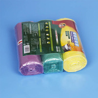 Sac poubelle épais personnalisé pour usage domestique, noir, type à déchirure facile, en rouleau, sac en plastique jetable de taille moyenne