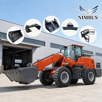 Chargeur télescopique à bras articulé NIMBUS à haute efficacité de travail, avec flèche télescopique et opération polyvalente pour le chargement de matériaux, chargeur diesel