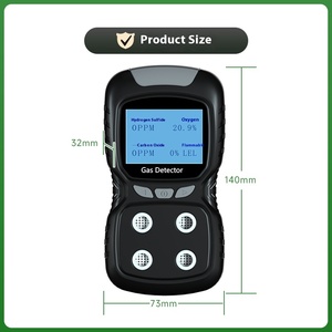 Xách tay phân tích khí Detector cho giám sát hydrogen sulfide dễ cháy Carbon Monoxide oxy độc hại khí độc hại - Product Image 4