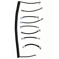 Câble spiralé multicouche à haute élasticité personnalisé, câble de commande spiralé 15-31 brins, câble spiralé rétractable en cuivre blindé flexible