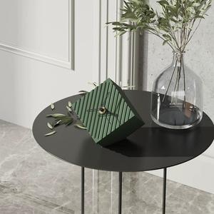 Silent Modern Design Cement Tabletop <b>Clock</b> for Home for Living Room Office Desk or <b>Bedside</b> Use - Product Image 2