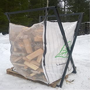 Sacs en vrac ventilés de 1 tonne, sacs tissés en PP ventilés, tissu respirant, bois de chauffage, oignon, pomme de terre, sacs jumbo ventilés - Product Image 2