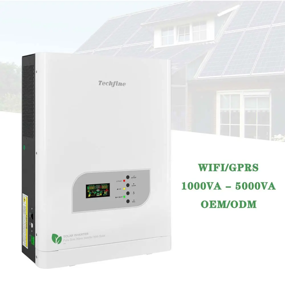 Plug and play 1kw 1500Watts 2000 Watt 3KVA 5KVA tinh khiết sine năng lượng mặt trời Power Inverter 24V 48V năng lượng mặt trời