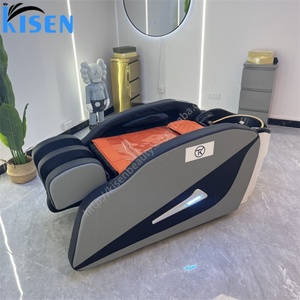 เก้าอี้นวดไทย เก้าอี้สระผม เก้าอี้นวดไฟฟ้า 4 มิติ แบบเต็มตัว ยี่ห้อ Kisen Factory Salon Furniture พร้อมโต๊ะ - Product Image 2