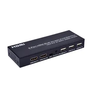 HK202 2-Port PS/2 KVM Switch with 4K Aten Support Audio & Video Accessories Cable