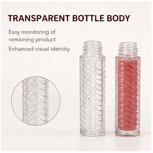 Gloss à lèvres bio longue tenue pour usage quotidien, effet repulpant, tube rayé avec logo personnalisé, gloss à lèvres personnalisé - Product Image 4