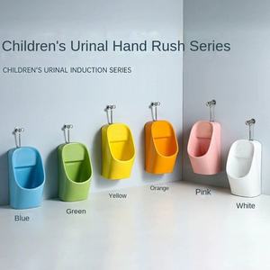 โถปัสสาวะเด็กอนุบาลแบบเซรามิก ติดผนัง แบบกดชำระด้วยมือ แบบตั้งพื้น ดีไซน์ทันสมัย เรียบง่าย - Product Image 3