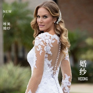 Robes en dentelle élégantes <span class=keywords><strong>pour</strong></span> <span class=keywords><strong>cérémonie</strong></span> <span class=keywords><strong>de</strong></span> <span class=keywords><strong>mariage</strong></span> sur la plage - Product Image 2