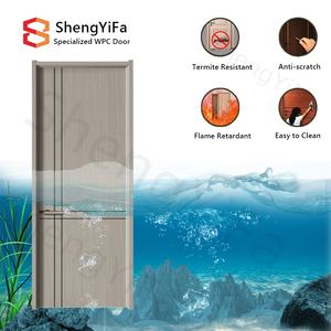 Puerta de WPC Impermeable de Estilo Moderno para Baño, Relleno de Panal Compuesto con Superficie Acabada - Product Image 4