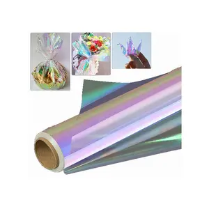 इंद्रधनुषी फिल्म अतिरिक्त व्यापक इंद्रधनुषी इंद्रधनुष के रंग का उपहार टोकरी के लिए सिलोफ़न लपेटें रोल व्यवहार करता है उपहार फूल शिल्प