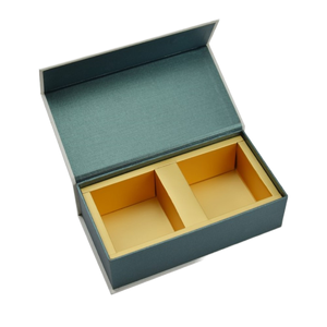 Boîte cadeau pliante en carton avec fermeture magnétique, forme <span class=keywords><strong>livre</strong></span>, laminage mat imperméable, luxe personnalisé, logo pour aliments - Product Image 1