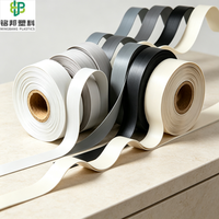 Bande de chant PVC ABS à toucher lisse, couleur personnalisée pour la protection des chants des panneaux de cuisine, d'armoires et de meubles en bois