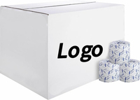 Papier toilette écologique de haute qualité en pâte de bois vierge, doux, blanc, 1/2 pli, jetable, vente en gros, économique pour usage domestique