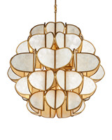Luminaire suspendu nordique personnalisé, lustre en forme de coquille de fleur multicouche pour table à manger, hall d'hôtel, forme allongée