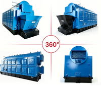 Chaudière à vapeur horizontale à trois passages DZL 1 200 000 Kcal/h à faibles émissions, fournie directement par l'usine, pour ligne d'impression et de teinture textile