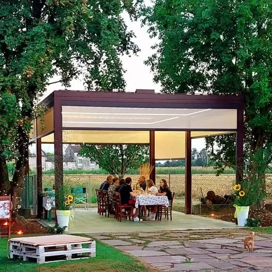 Pergola de jardin avec persienne Arches élégantes Pergolas et pont Design