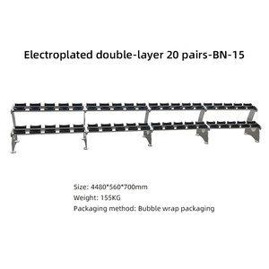 Support de Rangement Commercial pour Haltères en Métal à Deux Niveaux – Nouveaux Modèles Anti-humidité et Mobiles pour Équipement de Gym - Product Image 3