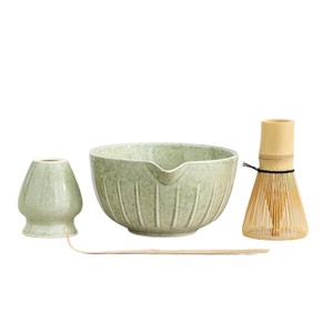 Set Moderno di Utensili per Matcha in Ceramica Ecologica con Ciotola e Strumenti per la Preparazione del Tè, Ciotola Giapponese per Matcha - Product Image 1