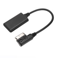 Câble adaptateur audio récepteur AUX Module bleu-dent de voiture noire pour AUDI Mercedes Benz AMI MMI Q5 A5 A7 R7 S5 Q7 A6L A8L A4L