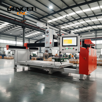 Scie à pont CNC 5 axes pour la découpe de carreaux de pierre avec moteur servo pour le marbre, le granit, le quartz, utilisation en cuisine