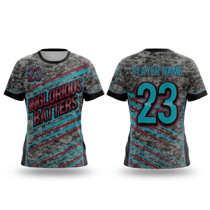 Desain Jersey Softball Custom Murah, Cetak Sublimasi, Seragam Klasik - Product Image 6