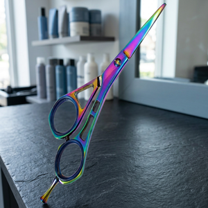 Ciseaux à cheveux en acier inoxydable ASAP pour droitiers, écologiques, à long manche, qualité salon, pour une coupe lisse et précise - Product Image 2