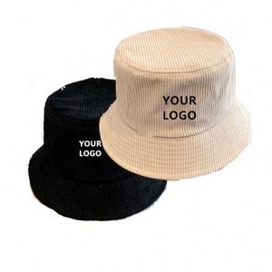 <b>Winter</b> Corduroy Bucket Warm Fisherman Soft Casual Panama Hat Lady Outdoor Versatile Fashion <b>Cap</b> <b>for</b> Women <b>Men</b> Gifts - Product Image 1