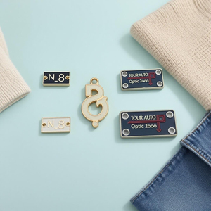 Hot Sale Zinc Alloy Metal Logo Decorative Clothing and <strong>Shoe</strong> <strong>Labels</strong> Sustainable and Engraved Private <strong>Label</strong> for Garments - Product Image 2