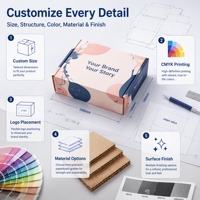 Caja de Papel con Logotipo Personalizado, Caja para Donuts con Logotipo, Caja Plegable para Donuts, Macarons, Chocolates, Dulces y Productos de Panadería