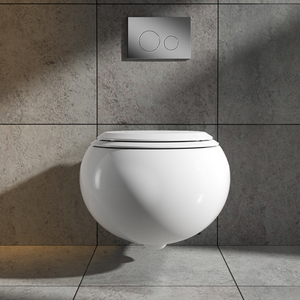 Nuovo Set WC in Ceramica a Due Pezzi da Parete 2025, Moderno ed Ecologico, con Cassetta e Tazza, per Hotel e Ospedali, Chiusura Lenta - Product Image 2