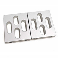 High-volume Grinding CNC Machining Aluminum Silver Anodize Complex Shape Shiny Polish Advanced Surface Treatments