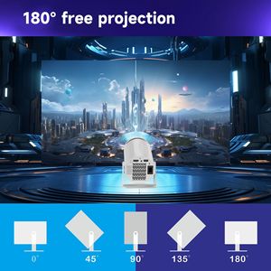 X8 MaxポータブルプロジェクターAndroid 11 WIFI 6 BT 5.0 Proyectorフルhd 120 ANSIルーメンH713チップセットミニプロジェクターホームシアター用 - Product Image 3