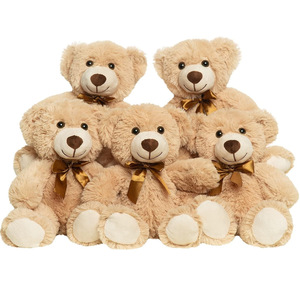 Usine en gros de haute qualité chaud personnaliser multicolore ours en peluche avec ruban jouets en peluche Peluche ours en peluche en peluche pour cadeau - Product Image 4