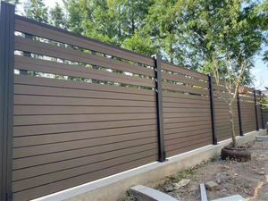 Umweltfreundlicher 1,8-Meter WPC-Zaun aus Holz-Kunststoff-Verbundstoff mit Holzmaserung-Oberfläche für den wetterfesten privaten Gebrauch, einfache Montage für den Garten - Product Image 6