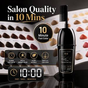 Tinte Permanente para el Cabello CHU·YAN Multicolor - Tonos Vibrantes Gris Ceniza y Marrón de Moda para Salones - Product Image 6