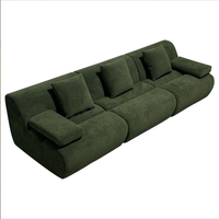 Elegante Stoff-Vakuumverpackte Komprimierte Sofas Einfacher Stil Günstiges Knochenloses Sofa 3-Sitzer Komprimiertes Sofa