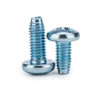 Vis à tête cylindrique Phillips DIN7500 en acier A235, classe 10.9, grade 4.8, zinguée bleu, de qualité usine YPH