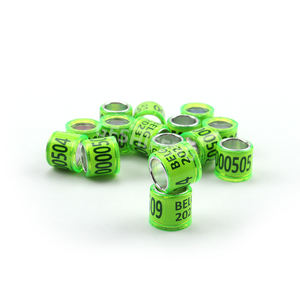 Anneaux de <span class=keywords><strong>pigeon</strong></span> Diamètre intérieur 8mm Hauteur 10.3mm Anneaux de <span class=keywords><strong>pigeon</strong></span> Bandes <span class=keywords><strong>2023</strong></span> Anneau Fci de couleur verte - Product Image 1