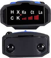 Détecteur de radar de voiture V7 avec alerte vocale et affichage LED 16 bandes, détection à 360 degrés, compatible anglais et russe