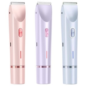 Depiladora Facial Giratoria Inteligente Portátil para Mujer, Set de Recortador de Bikini con Función de Limpieza Inteligente, en Inglés, para Uso en el Baño - Product Image 1