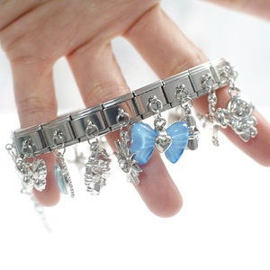 Accessoire DIY pour module italien, Série Magic Color Love, Pendentif de bracelet élastique à breloques tendance, Direct usine - Product Image 4