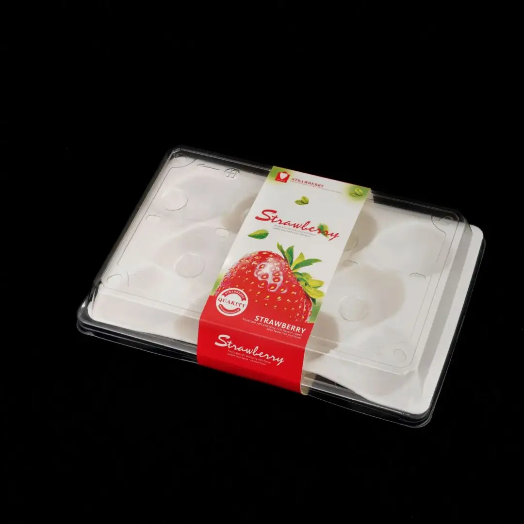 Nhà sản xuất cấp thực phẩm rõ ràng Pet hộp Vỉ trái cây bao bì container dâu tây chủ hộp nhựa cho siêu thị