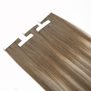 Extensiones de Cabello con Cinta Adhesiva K.S WIGS, Cabello Humano Remy Chino 100%, Tacto Terciopelo Brillante, Base Ligera y Natural, Cabello Liso - Product Image 5