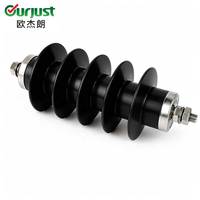 Parafoudre sans interstice en caoutchouc silicone à oxyde de zinc Ourjust 10 kV HY5WS-17/50 pour ligne électrique aérienne
